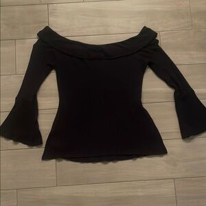 Elegant Black Off-Shoulder Top